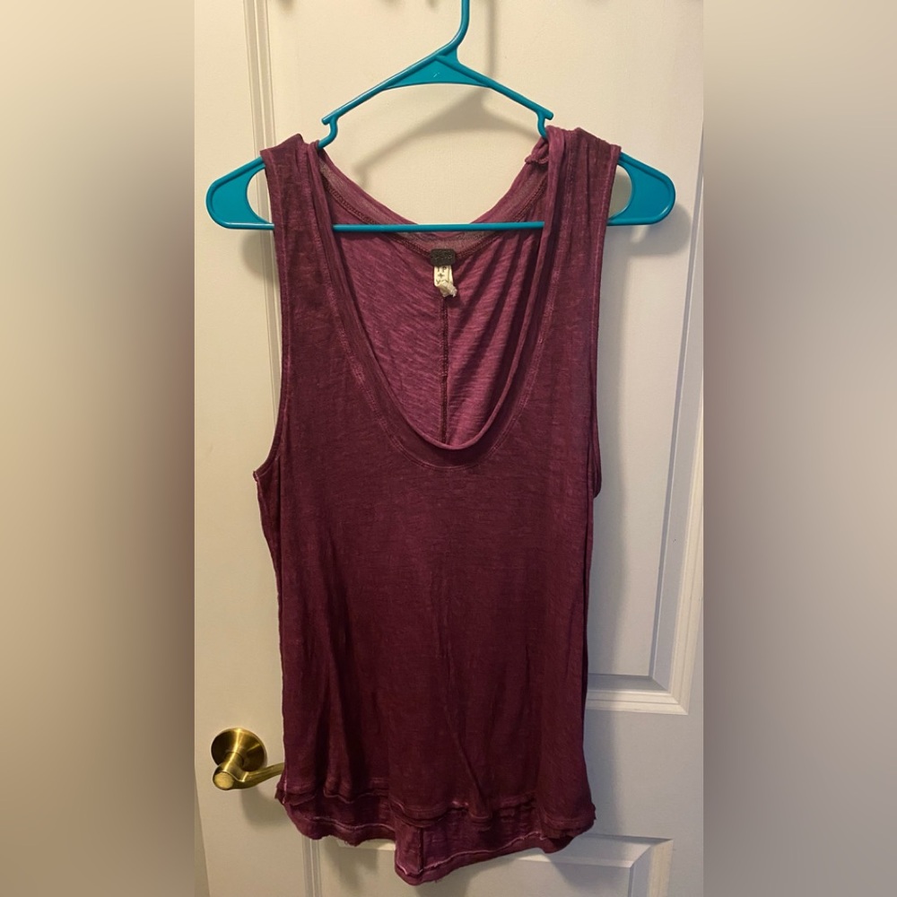 We The Free Deep Purple Tank Top
